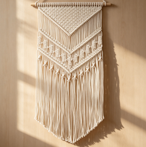 Geometric Yarn Wall Hanging Decor